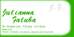 julianna faluba business card